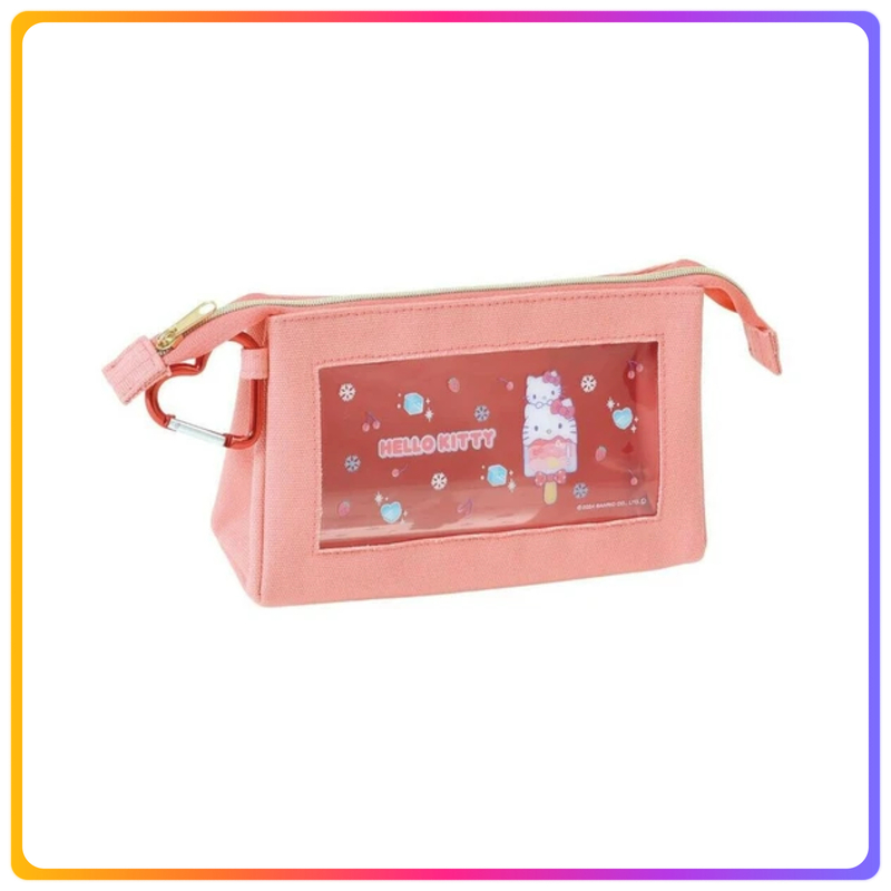 Hello Kitty 拉鏈半透明筆袋