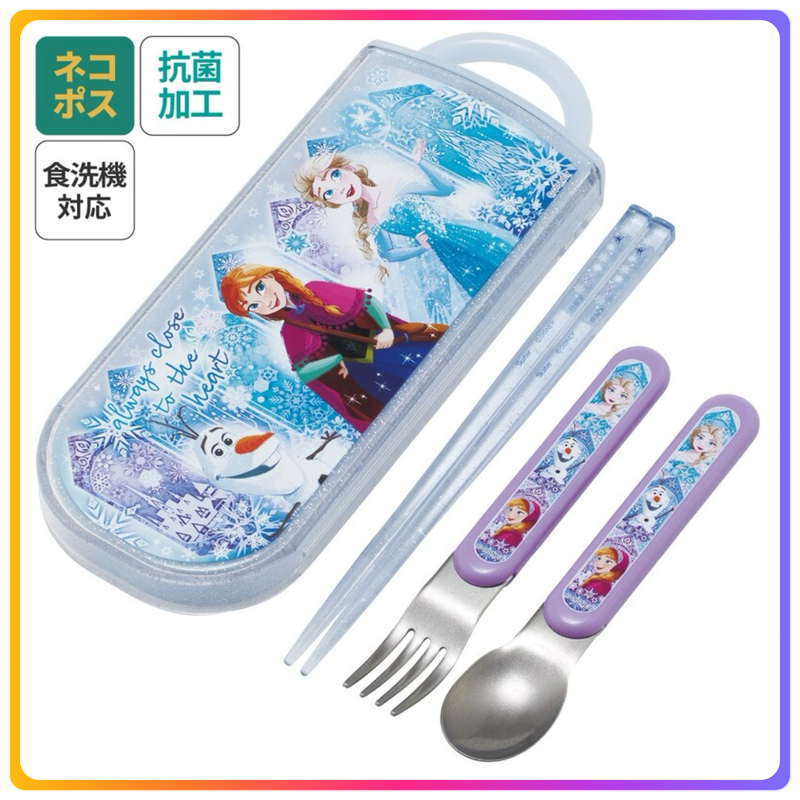 日本製｜Frozen x Skater 銀離子抗菌餐具套裝