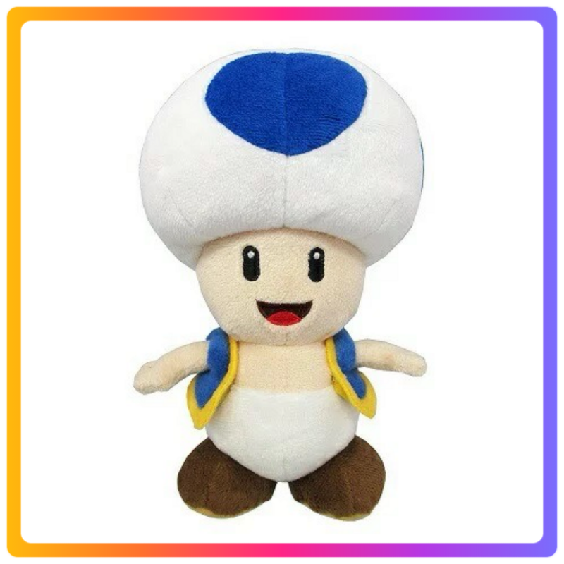 Super Mario 毛絨公仔｜藍色奇諾比奧