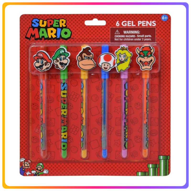 Super Mario Gel Pen x 6