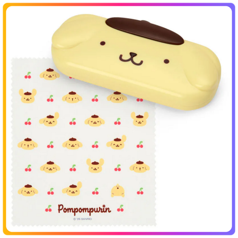 Pompompurin眼鏡盒連眼鏡布