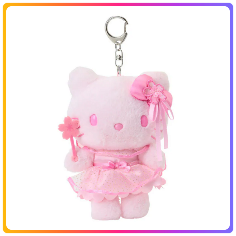 HELLO KITTY 毛公仔鑰匙扣 (櫻花主題系列)