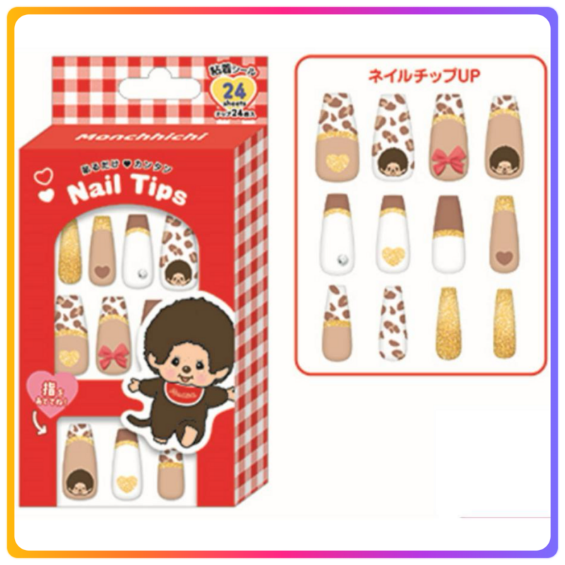 Monchhichi Nail Tips｜Red