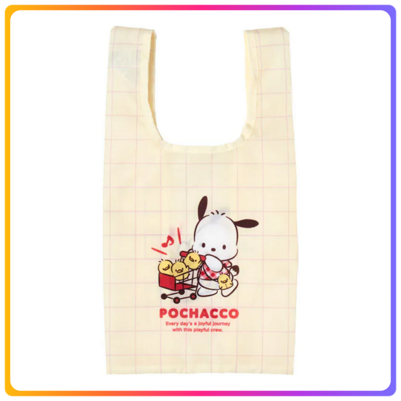 紅白格仔系列｜Pochacco 購物袋