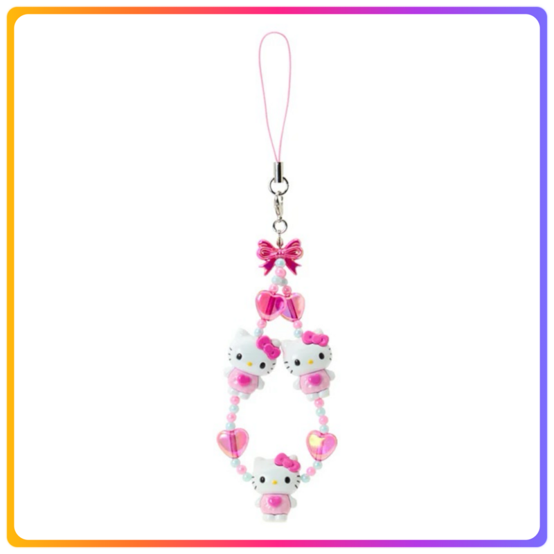 3D 珠子系列｜Helli Kitty 電話繩