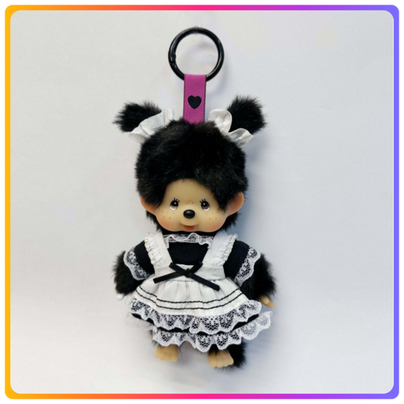 Monchhichi Black w／dress 掛飾公仔