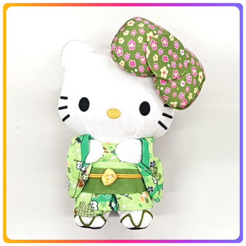 Hello Kitty 和服｜綠色抹茶公仔