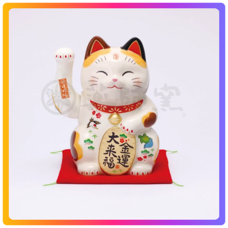 日本藥師窯｜金運大來福電動招財貓