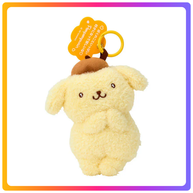 POMPOMPURIN 毛公仔鑰匙扣 (2026 Sanrio character ranking系列)