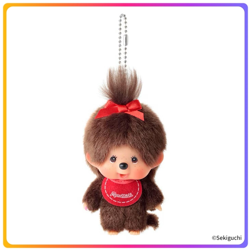 大頭Monchhichi Girl 掛飾公仔