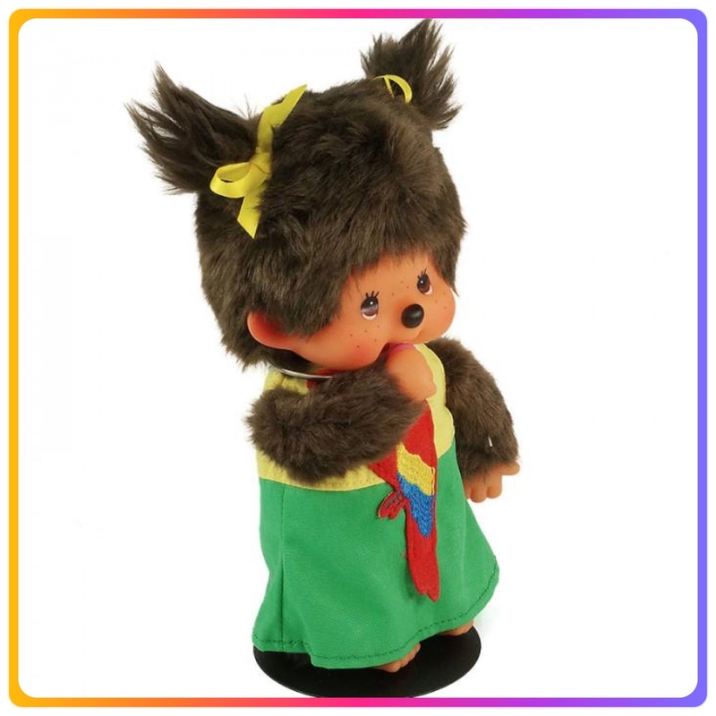 Monchhichi 鸚鵡裙子毛絨公仔