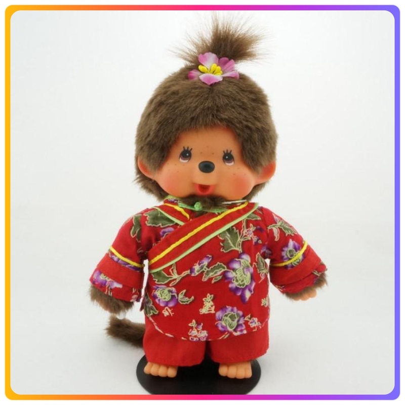 Monchhichi 客家女孩毛絨公仔