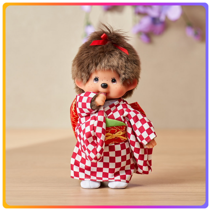 Monchhichi 和服女孩毛公仔