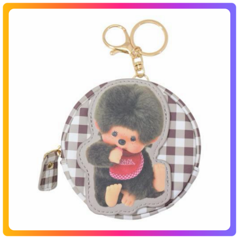 Monchhichi 圓形散子包｜啡色