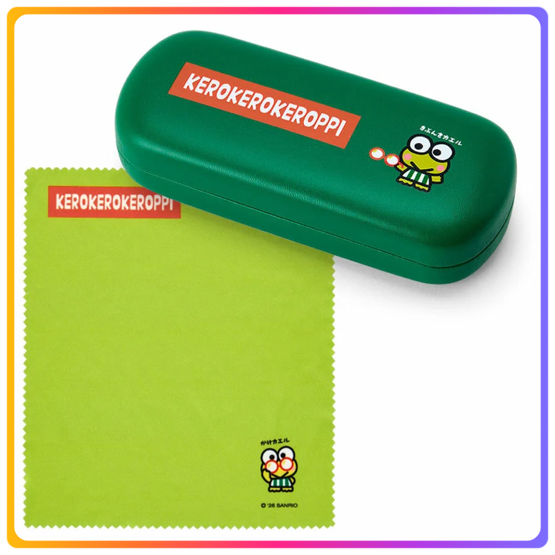 生日系列｜Keroppi 眼鏡盒連眼鏡布