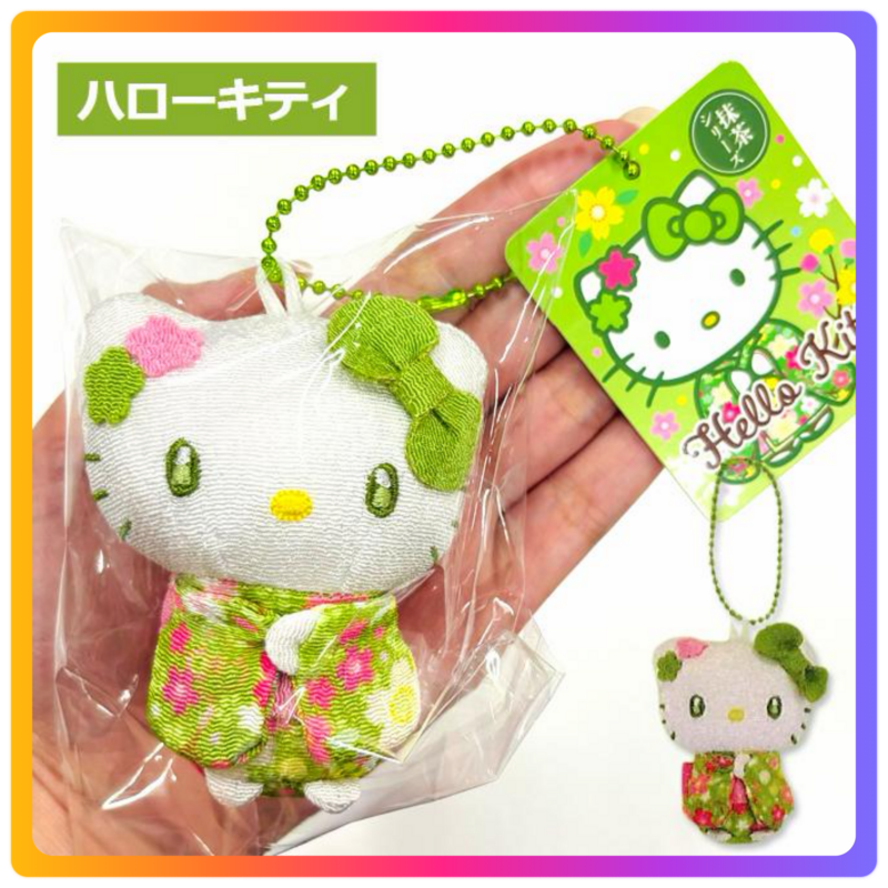 抹茶系列｜Hello Kitty 和服掛飾公仔