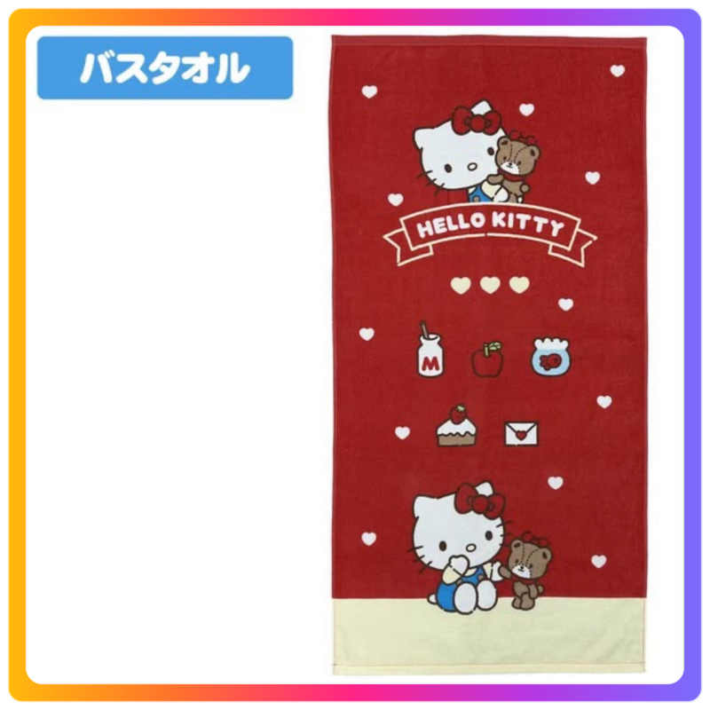 Hello Kitty  浴巾｜Red