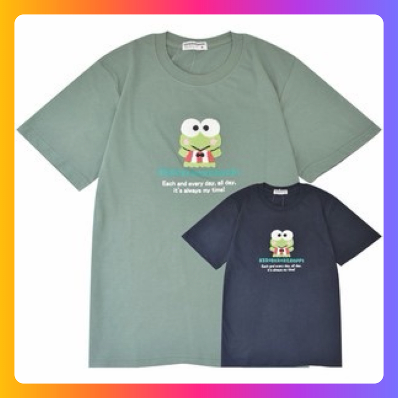 Keroppi Tee | Navy |size L