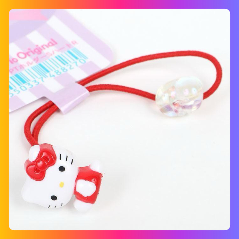 Hello Kitty 紅色橡筋