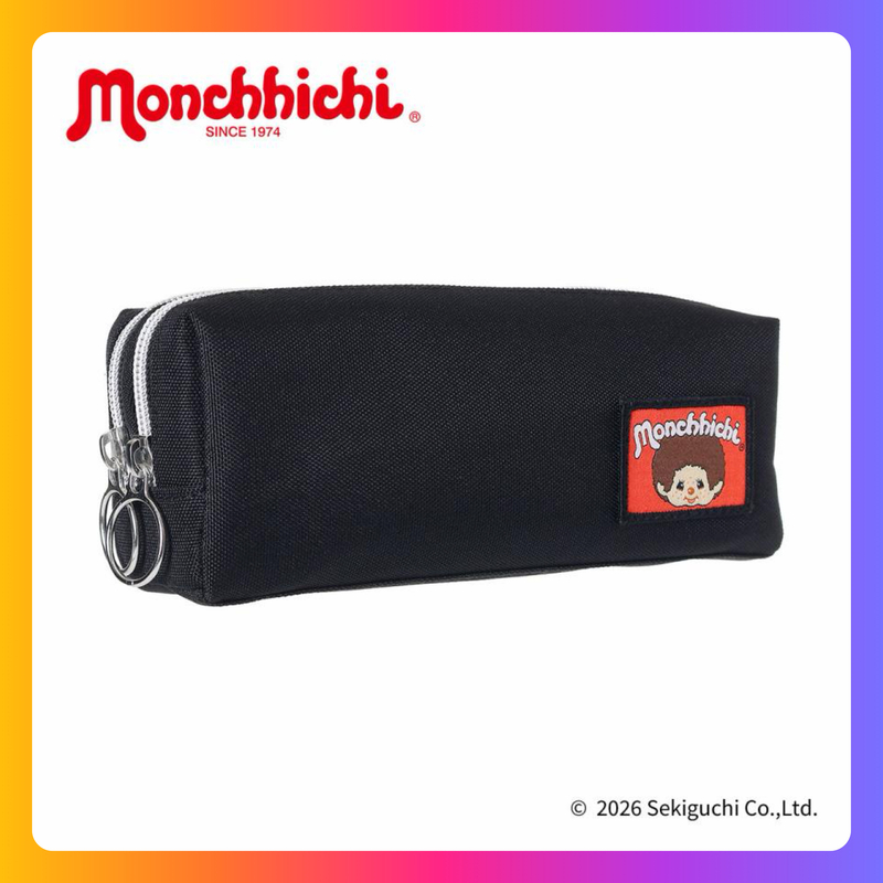 Monchhichi 雙拉鍊筆袋