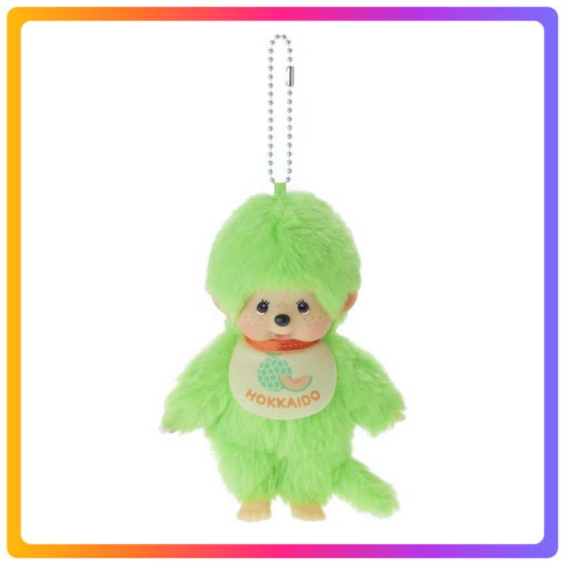 北海道限定｜Monchhichi 綠色掛飾公仔