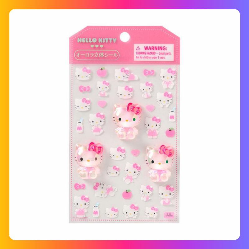 Hello Kitty 立體極光貼紙