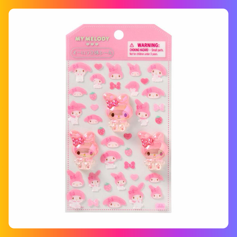 My Melody 立體極光貼紙