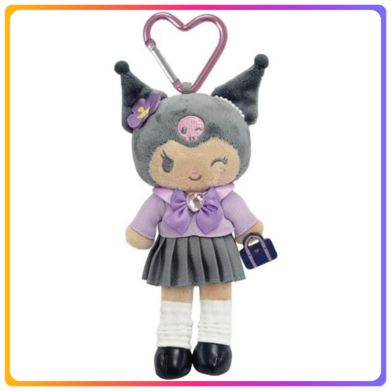 平成長腿系列｜Kuromi 黑皮掛飾毛公仔
