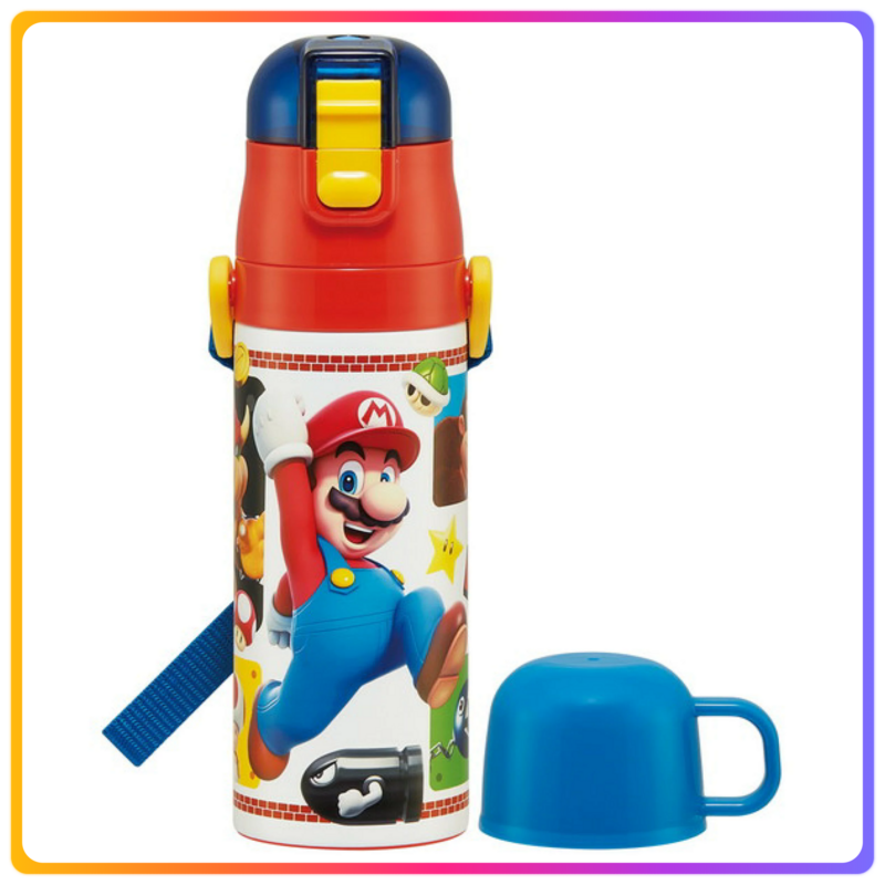 Super Mario x Skater 超輕量2WAY不鏽鋼470ml保溫瓶