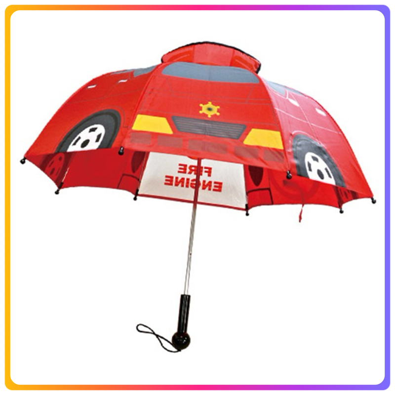 MX - 消防車 聲音造型長雨傘| 47cm