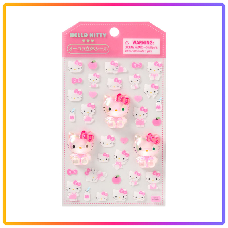 Hello Kitty 立體極光貼紙