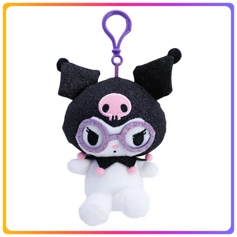 眼鏡系列｜Kuromi 閃粉掛飾公仔