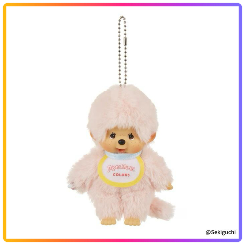 Colors 系列｜Monchhichi 掛飾公仔｜粉色