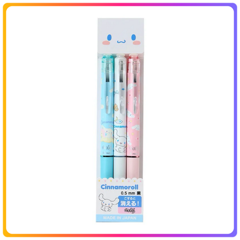 日本製｜Cinnamoroll 3枚黑色可擦筆｜3枚