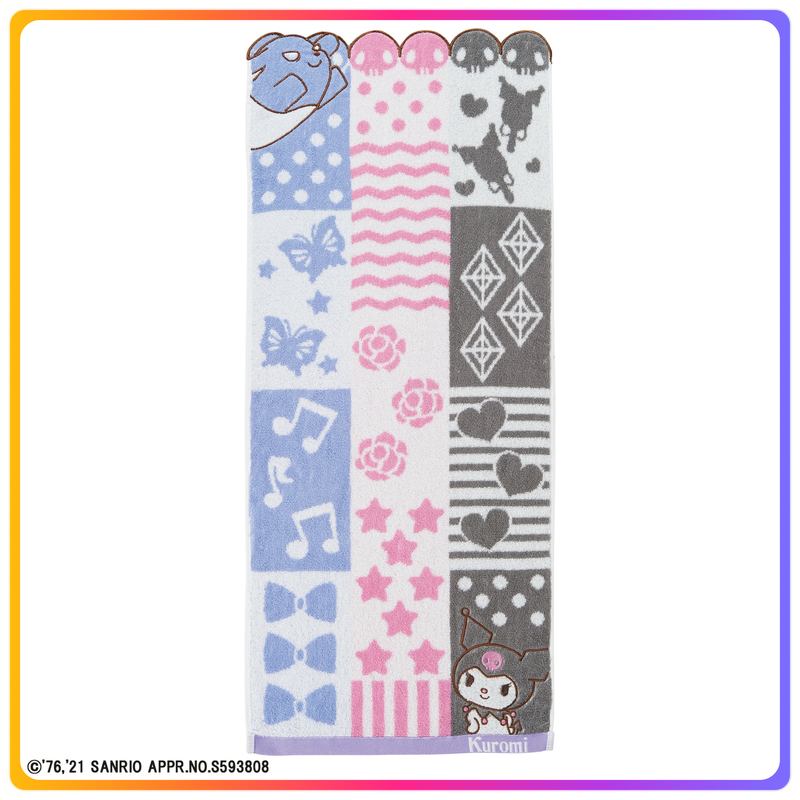 Kuromi 立體刺繡長毛巾